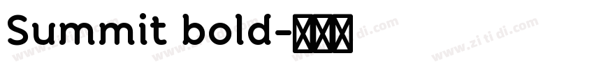 Summit bold字体转换